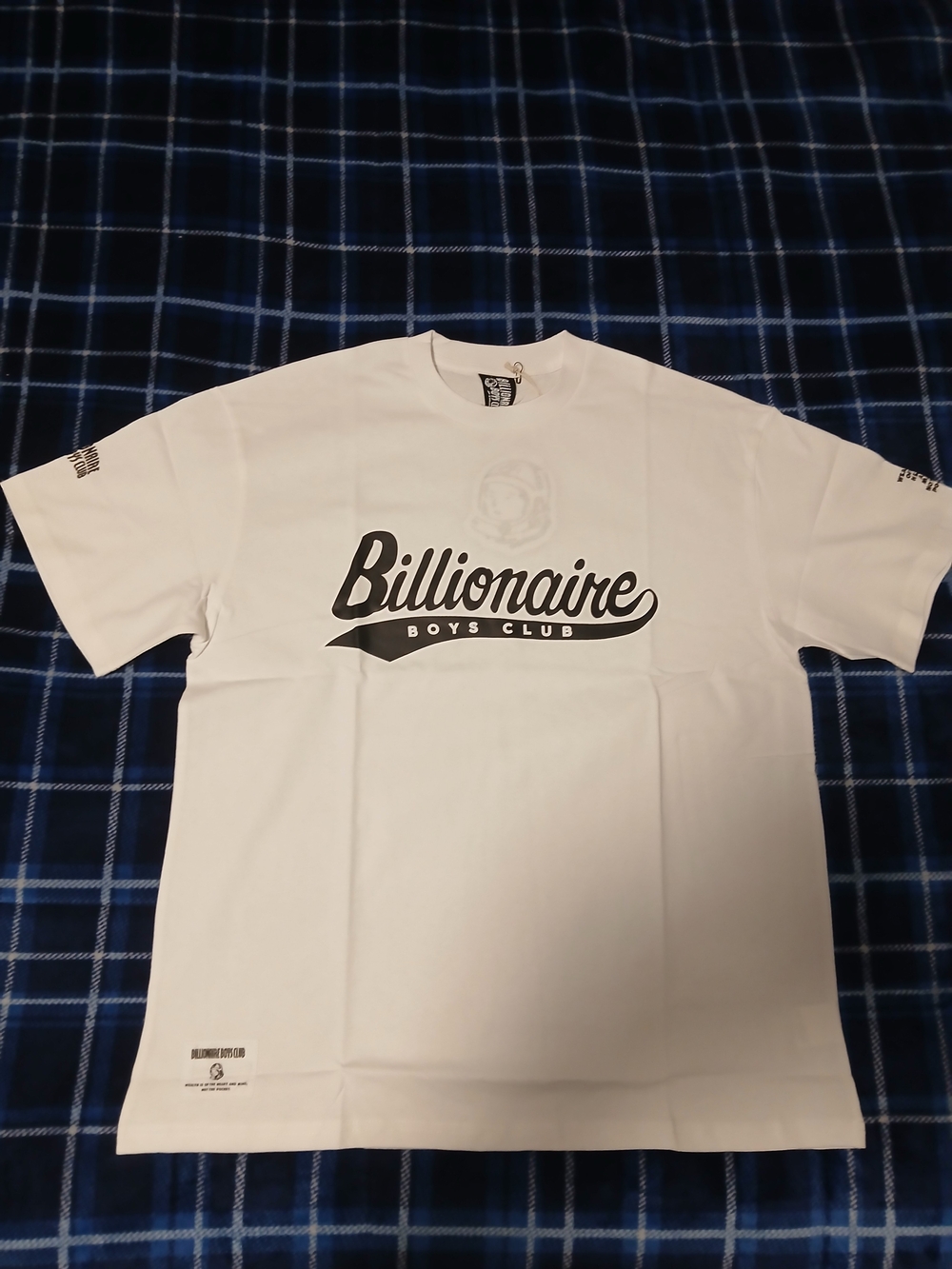 Billionaire Boys Club White Tee with Black Script Logo